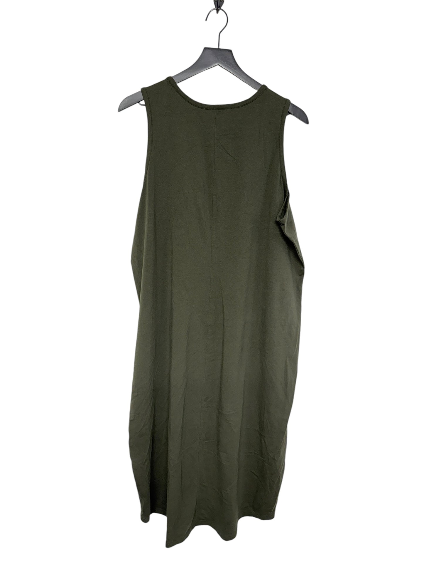 Dress Casual Midi By Cmc In Green, Size: 3x