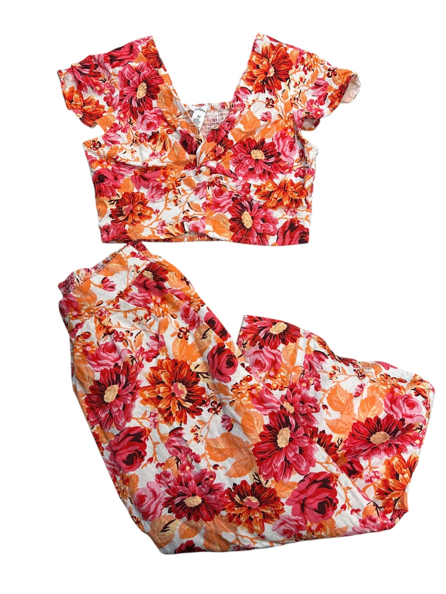 Dress Set 2pc By Japna In Floral Print, Size: M