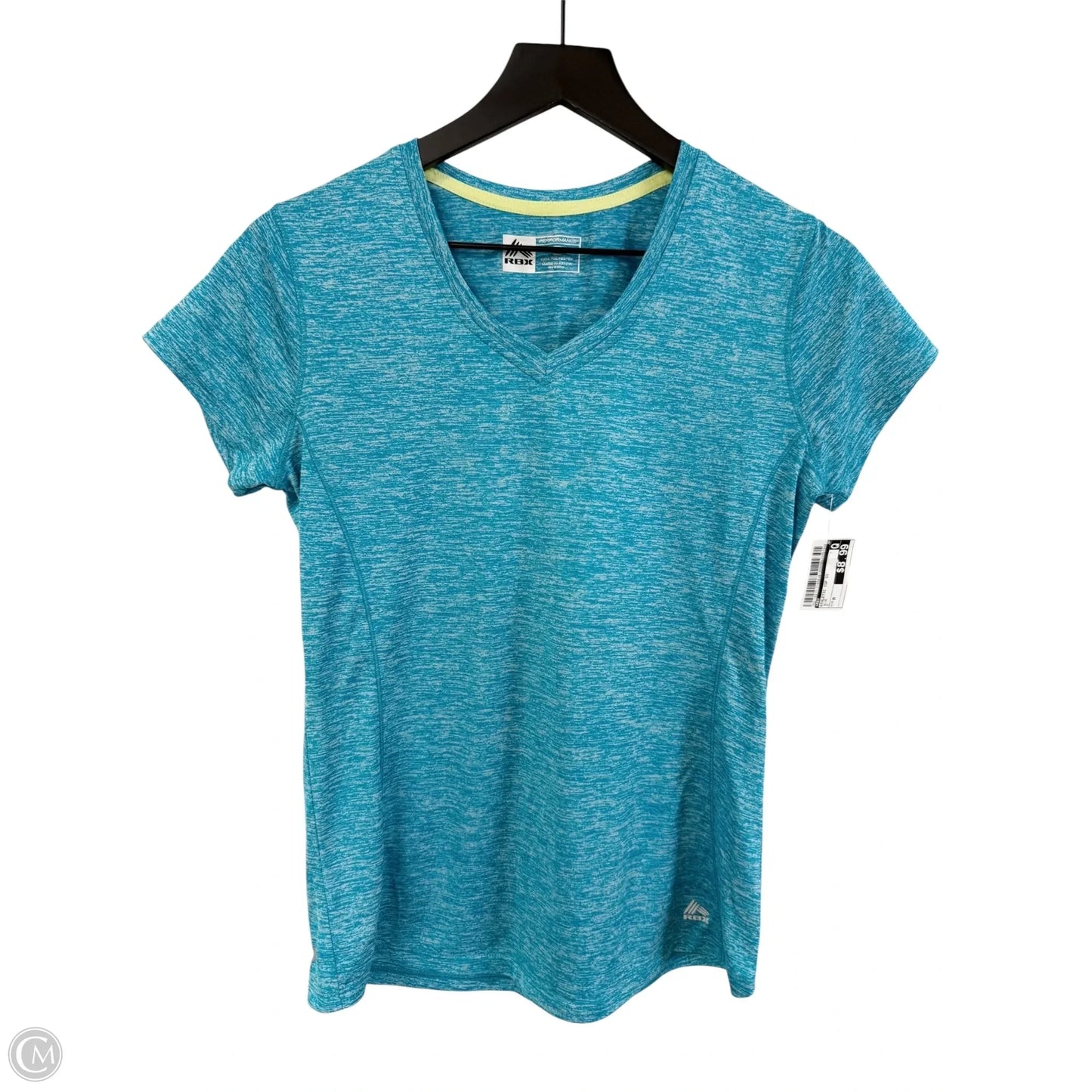 Athletic Top Short Sleeve By Rbx In Blue, Size: M