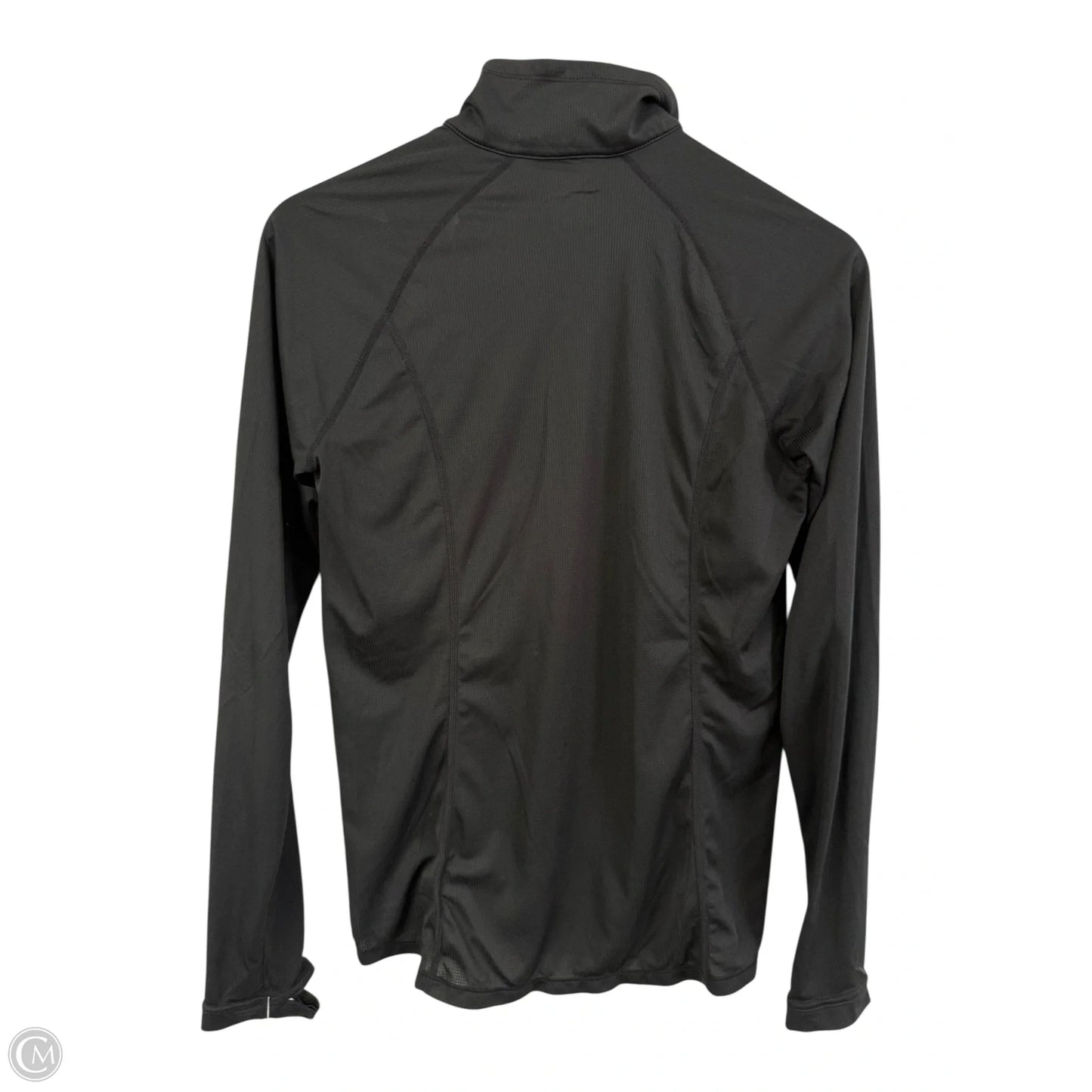 Athletic Top Long Sleeve Collar By Clothes Mentor In Black, Size: M