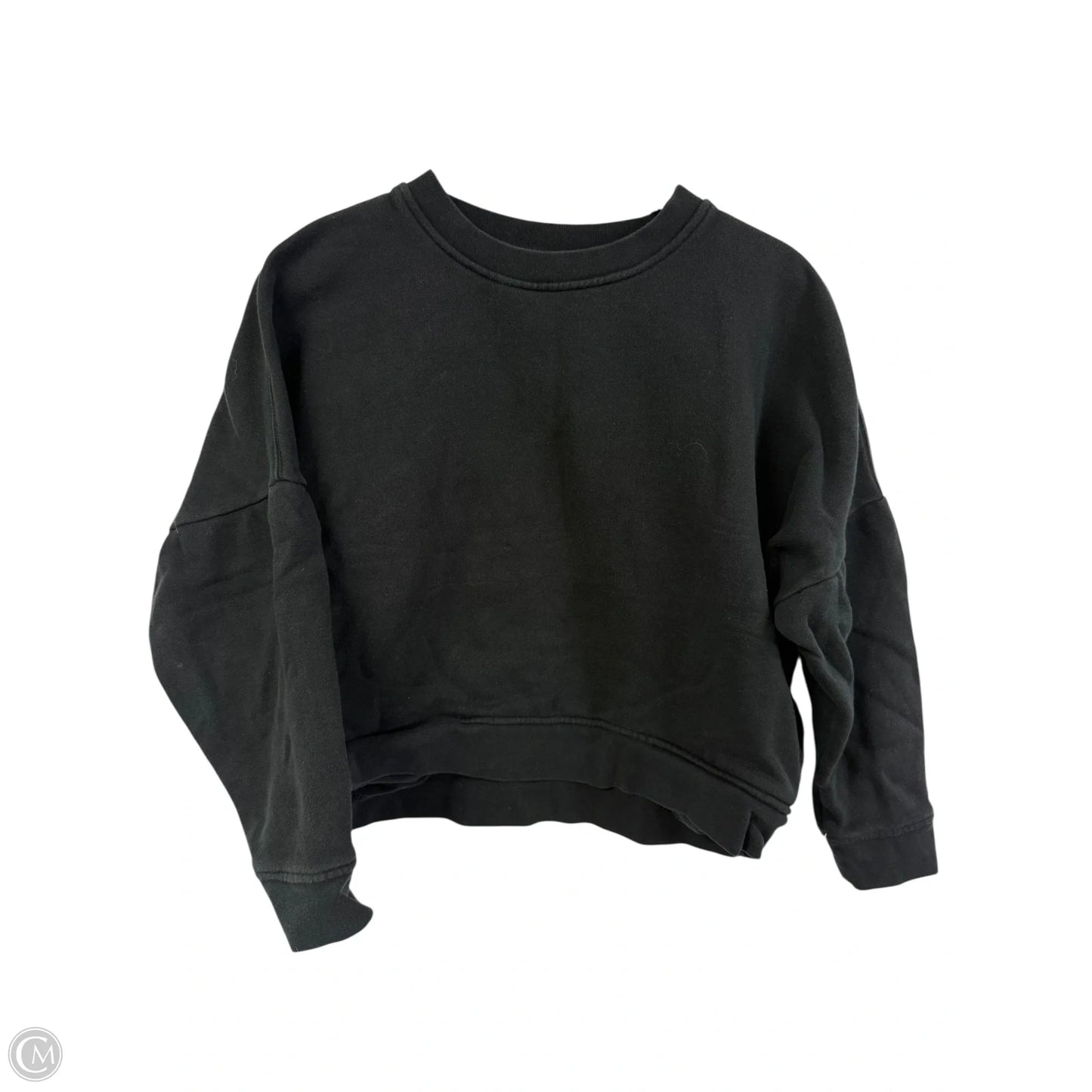 Sweatshirt Crewneck By Madewell In Black, Size: M