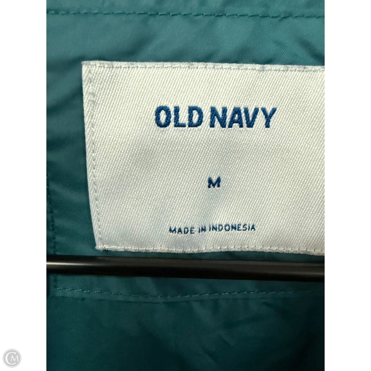 Jacket Windbreaker By Old Navy In Teal, Size: M