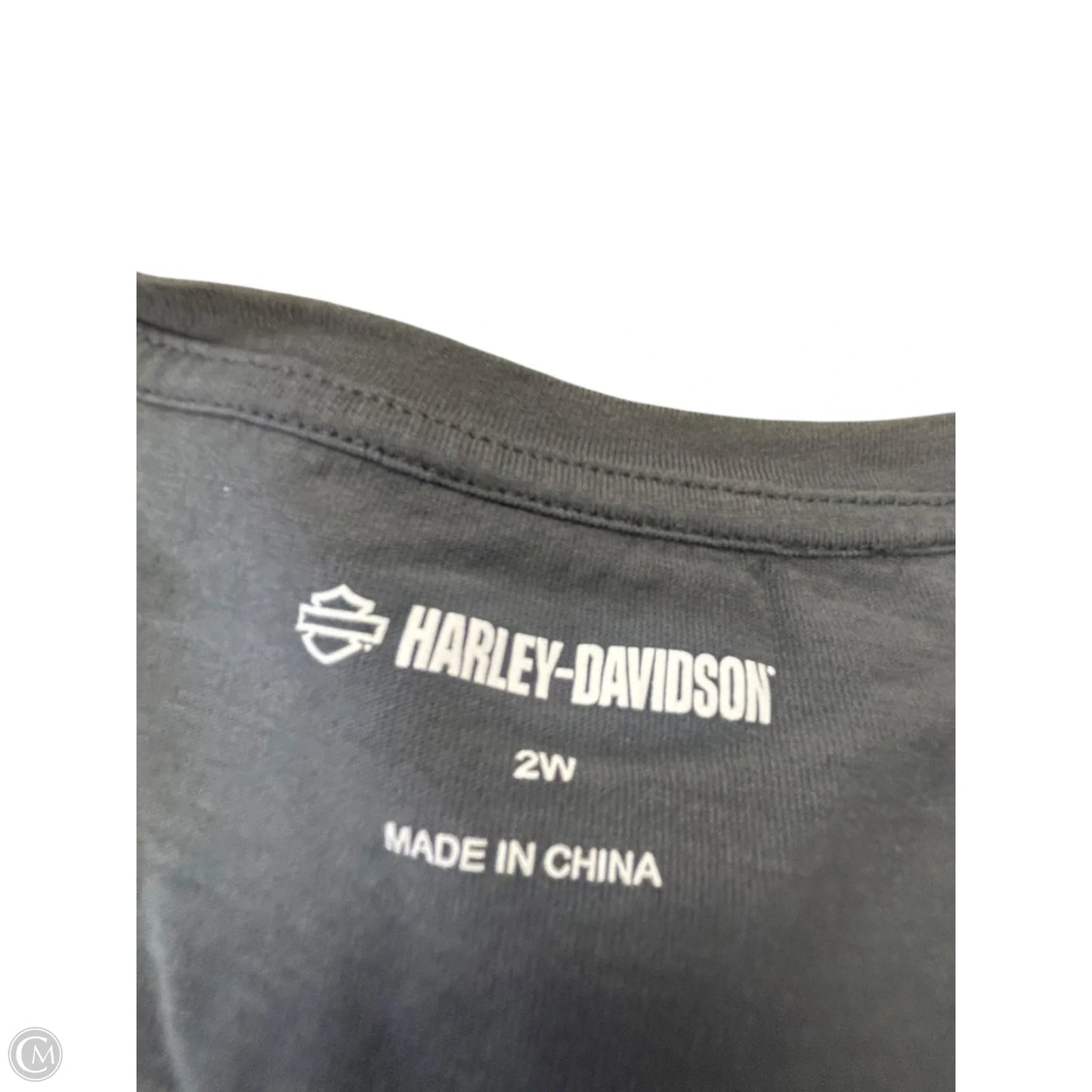 Top Short Sleeve Basic By Harley Davidson In Grey, Size: 2x