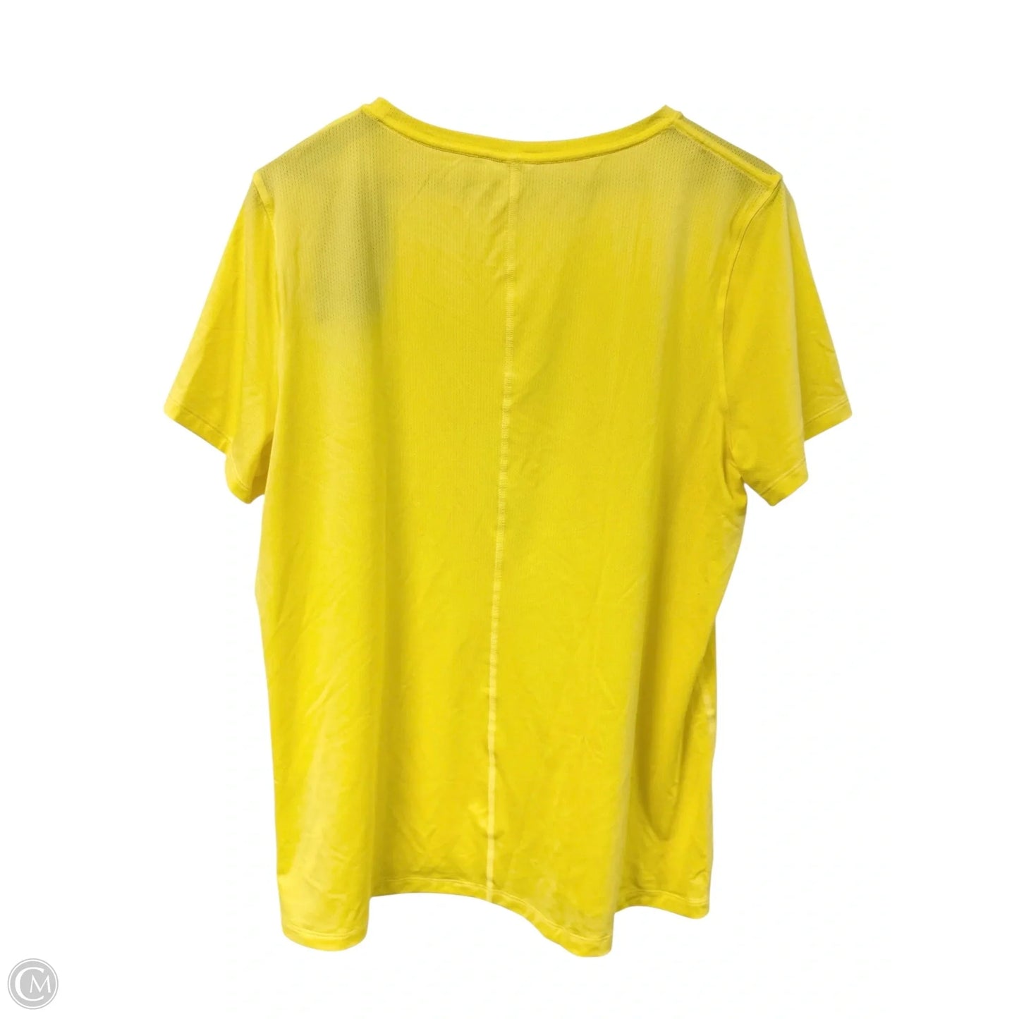 Athletic Top Short Sleeve By Under Armour In Yellow, Size: 2x