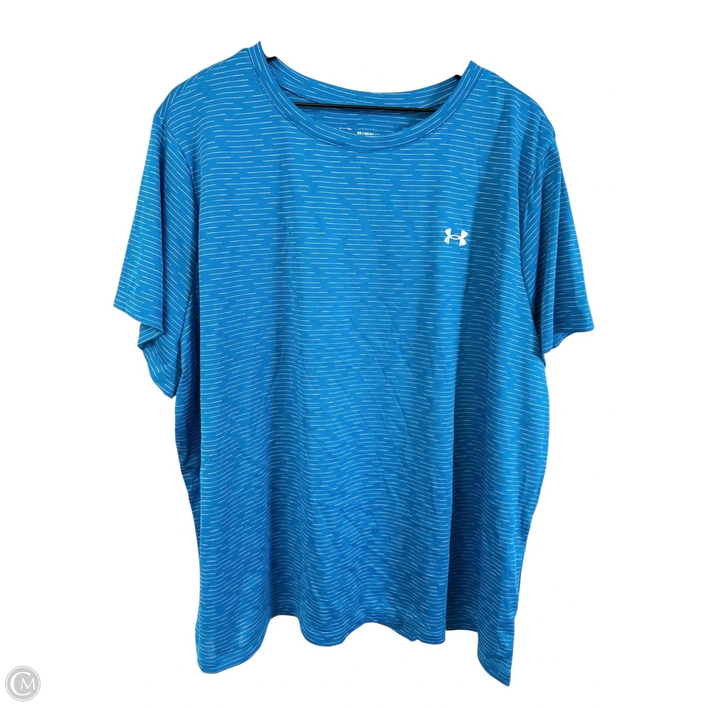 Athletic Top Short Sleeve By Under Armour In Blue, Size: 3x