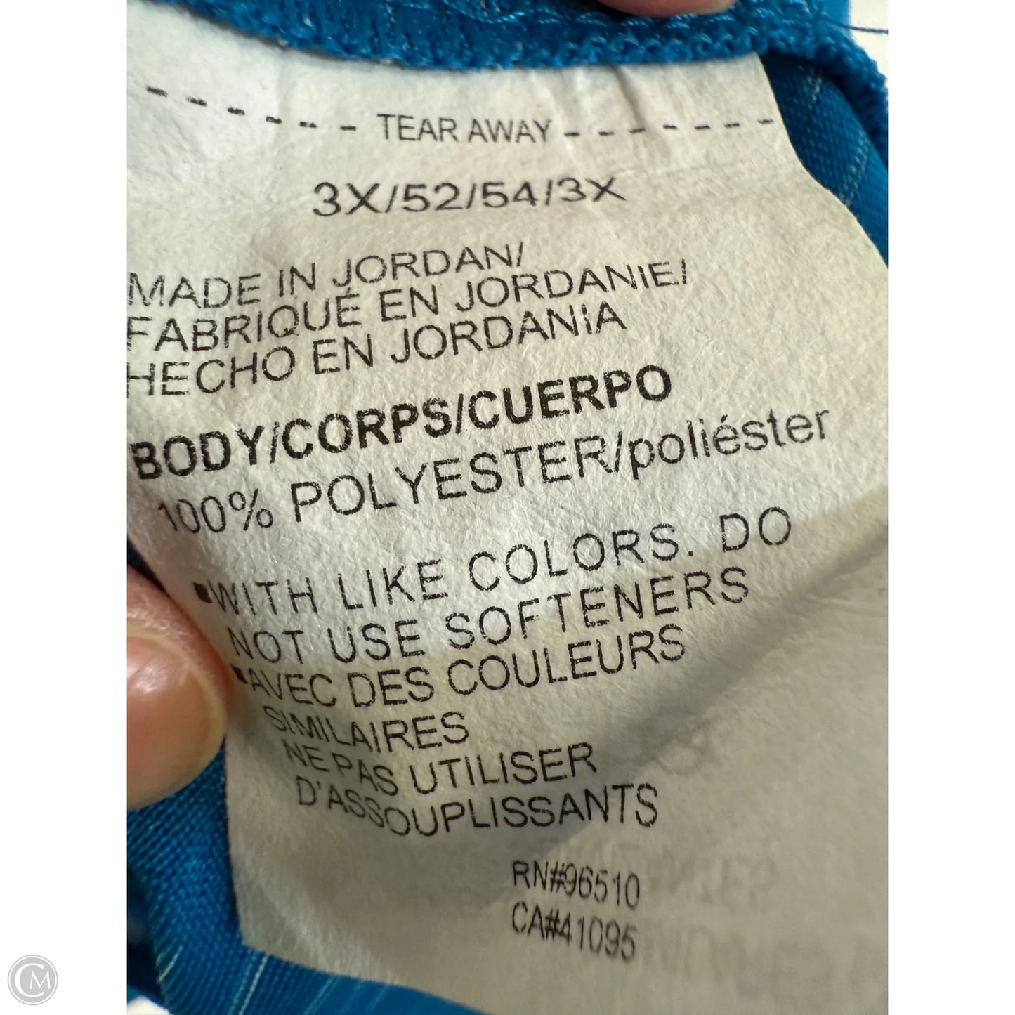 Athletic Top Short Sleeve By Under Armour In Blue, Size: 3x