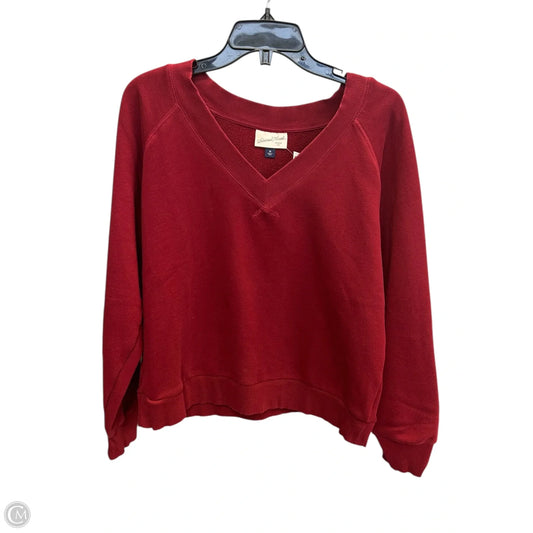 Sweatshirt Crewneck By Universal Thread In Maroon, Size: M
