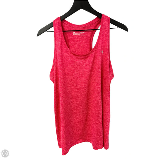 Athletic Tank Top By Under Armour In Pink, Size: Xl