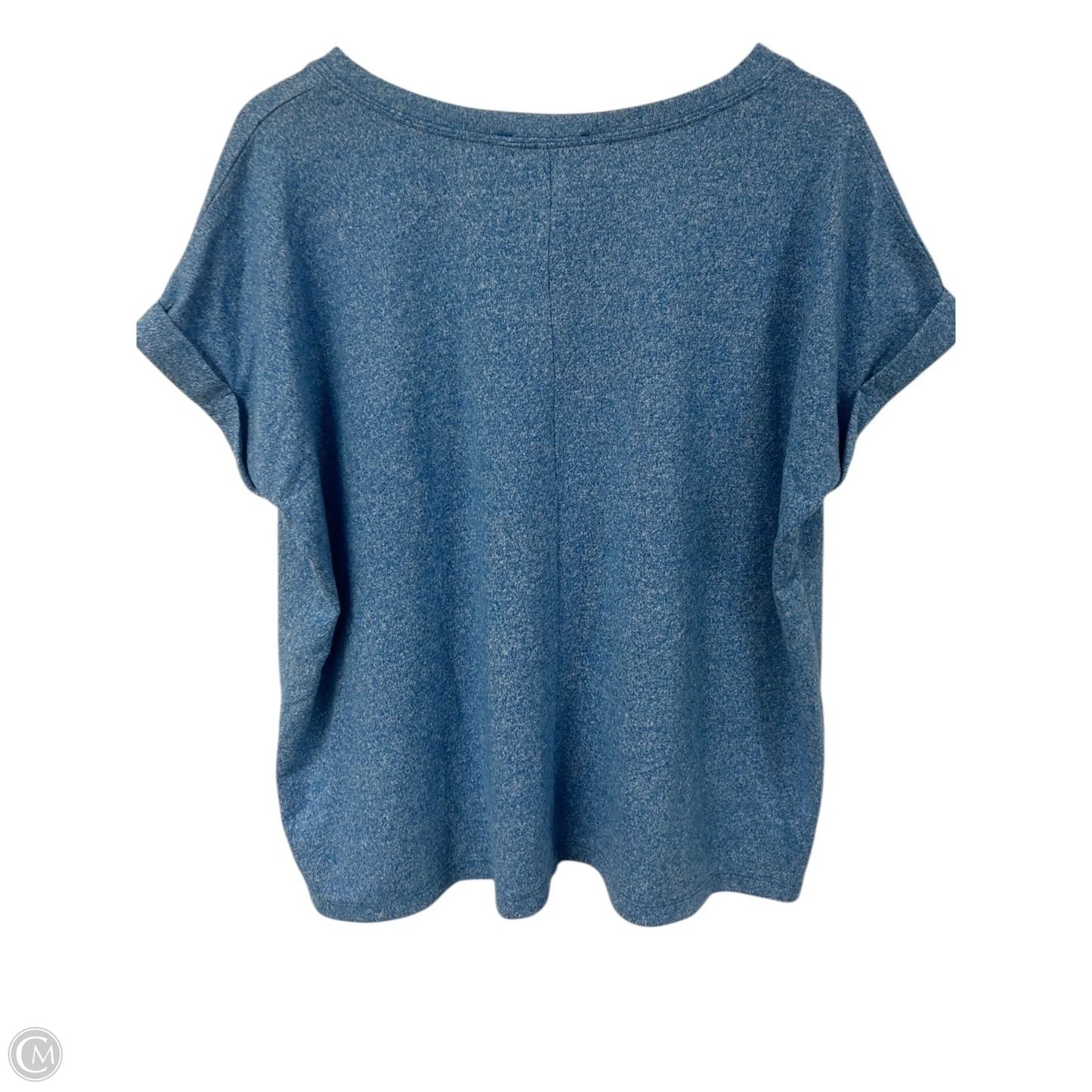 Top Short Sleeve By Zenana In Blue, Size: M
