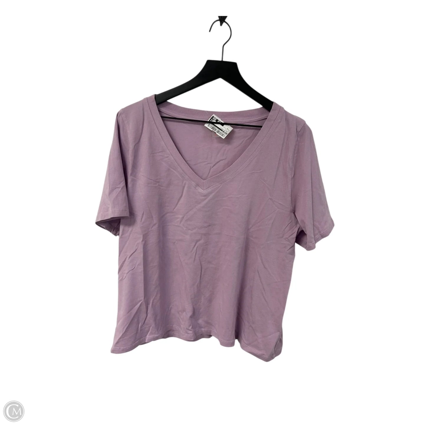 Top Short Sleeve Basic By Mono B In Purple, Size: M