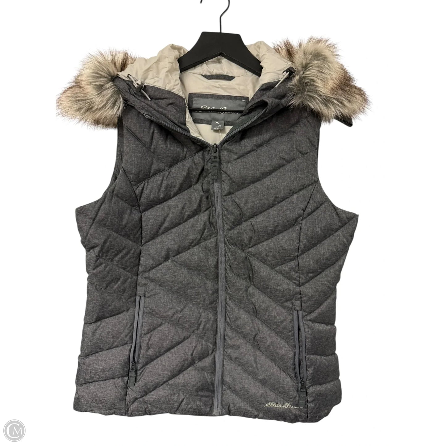 Vest Puffer & Quilted By Eddie Bauer In Grey, Size: Sp