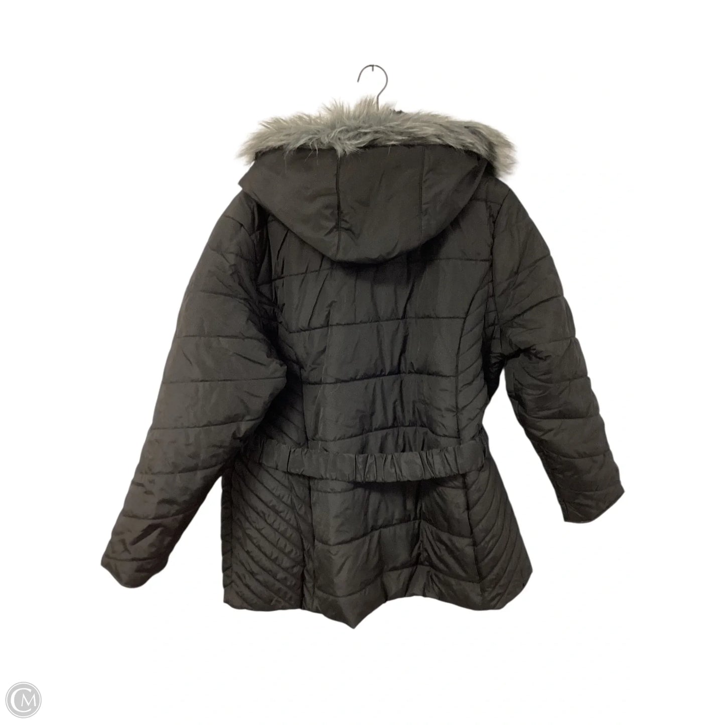 Coat Puffer & Quilted By Cmc In Black, Size: 1x