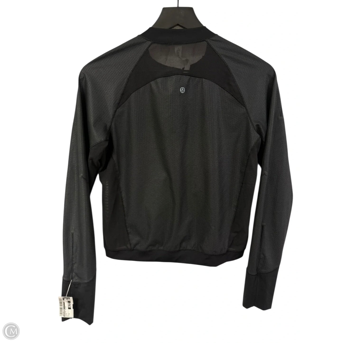 Athletic Jacket By Lululemon In Black, Size: 4