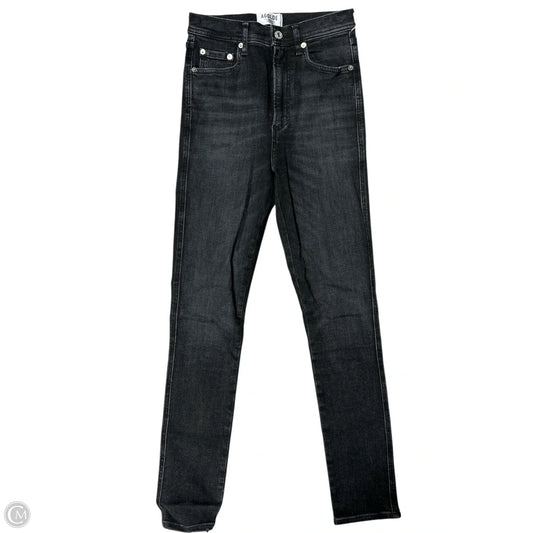 Jeans Skinny By Agolde In Black Denim, Size: 2