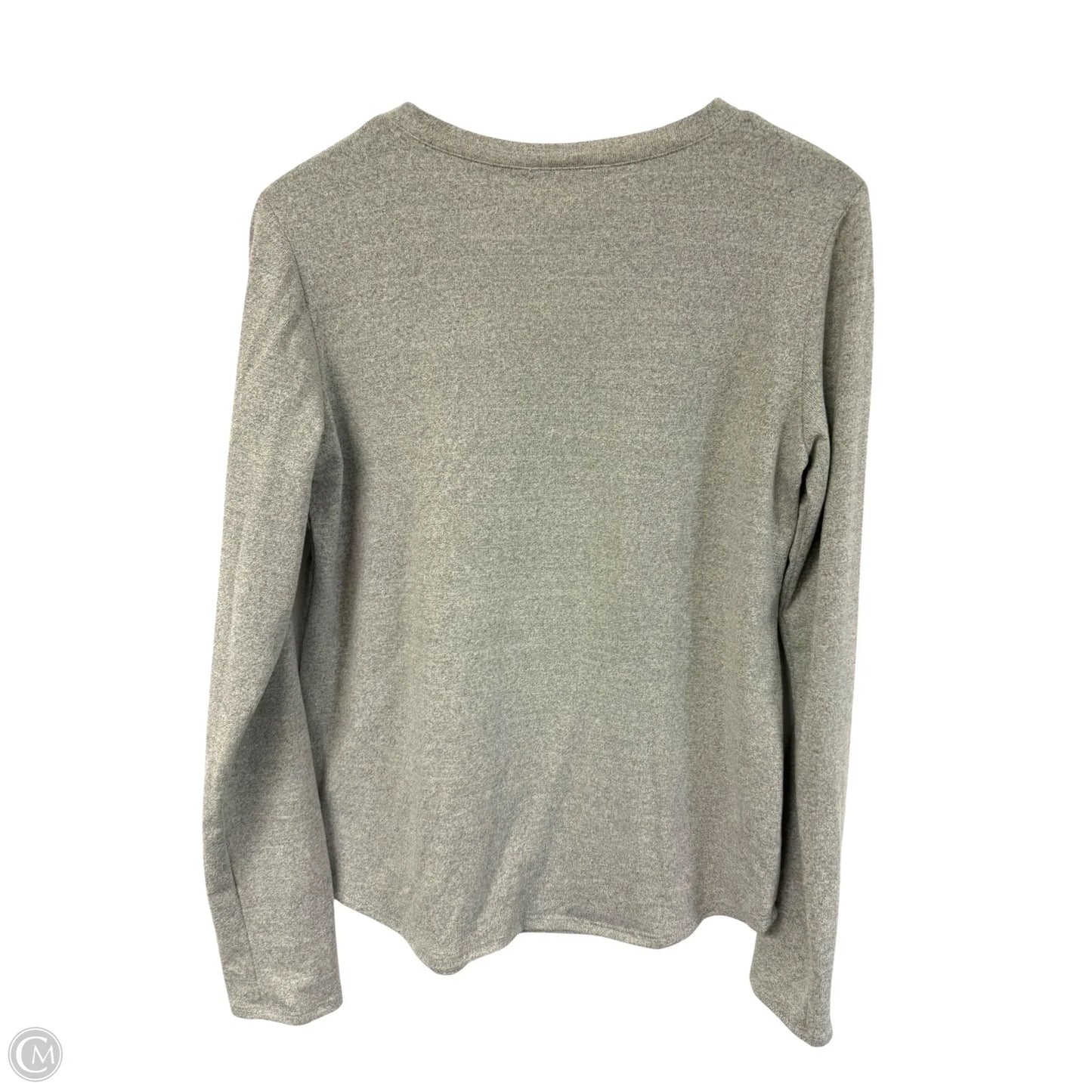 Top Long Sleeve By Clothes Mentor In Grey, Size: L