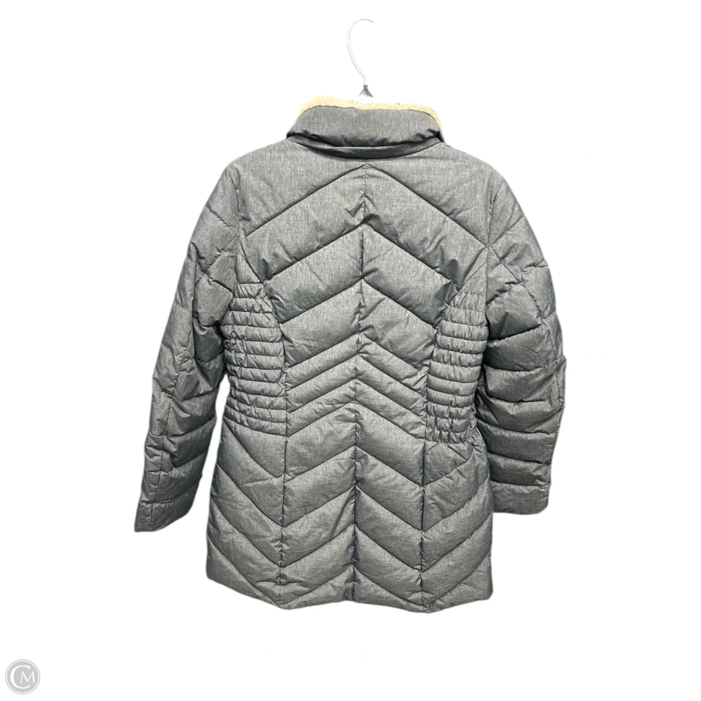 Coat Puffer & Quilted By Laundry In Grey, Size: S
