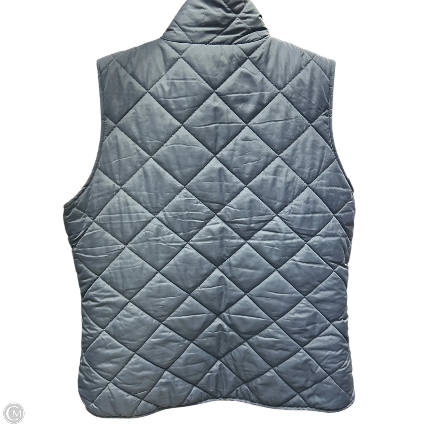Vest Puffer & Quilted By Tribal In Blue & Tan, Size: M