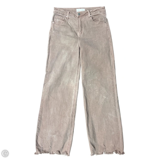 Jeans Wide Leg By Risen In Pink Denim, Size: 6