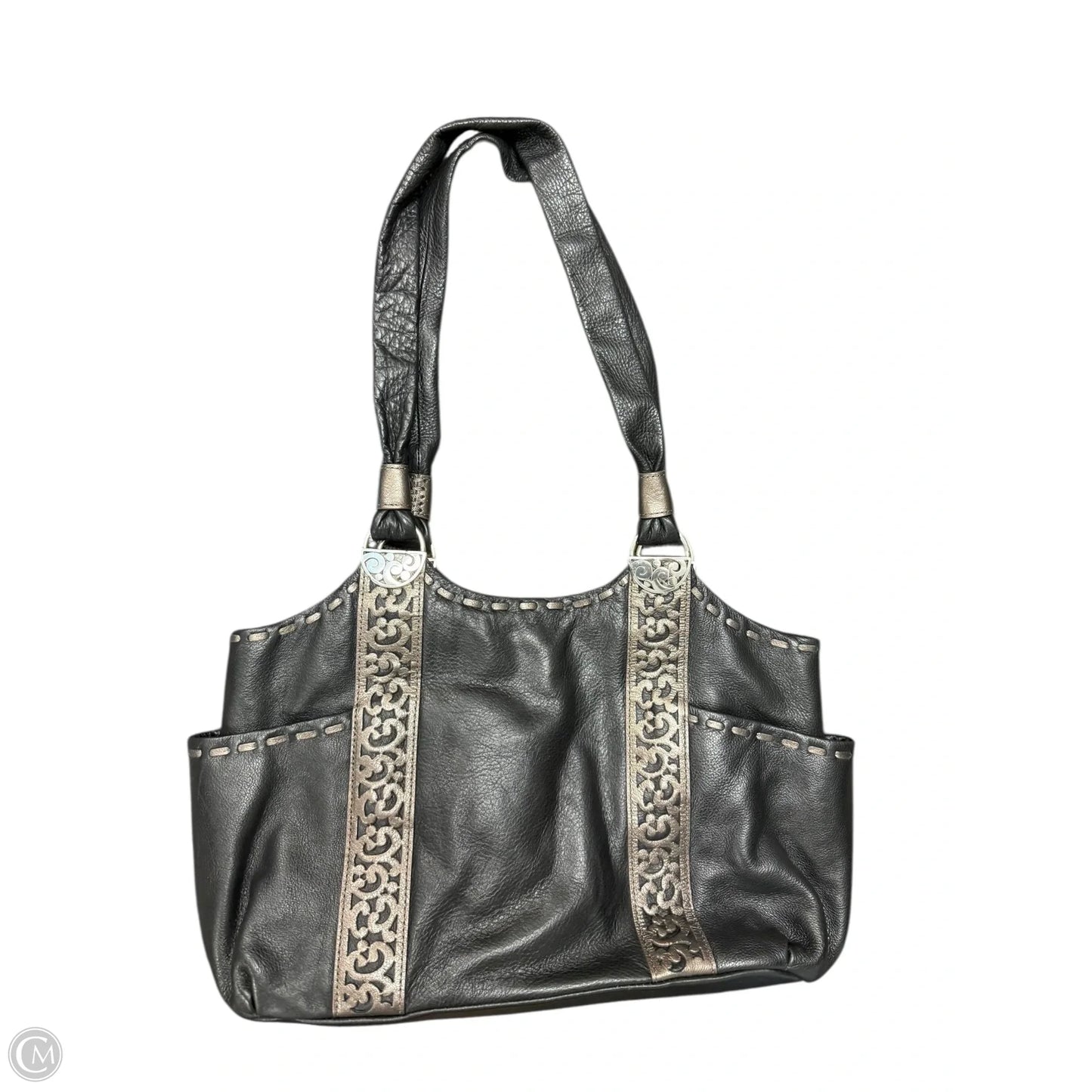 Handbag Leather By Brighton, Size: Medium