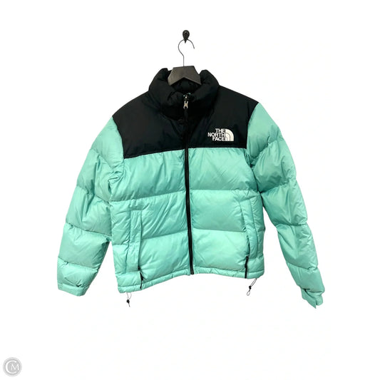 Coat Puffer & Quilted By The North Face In Black & Green, Size: M