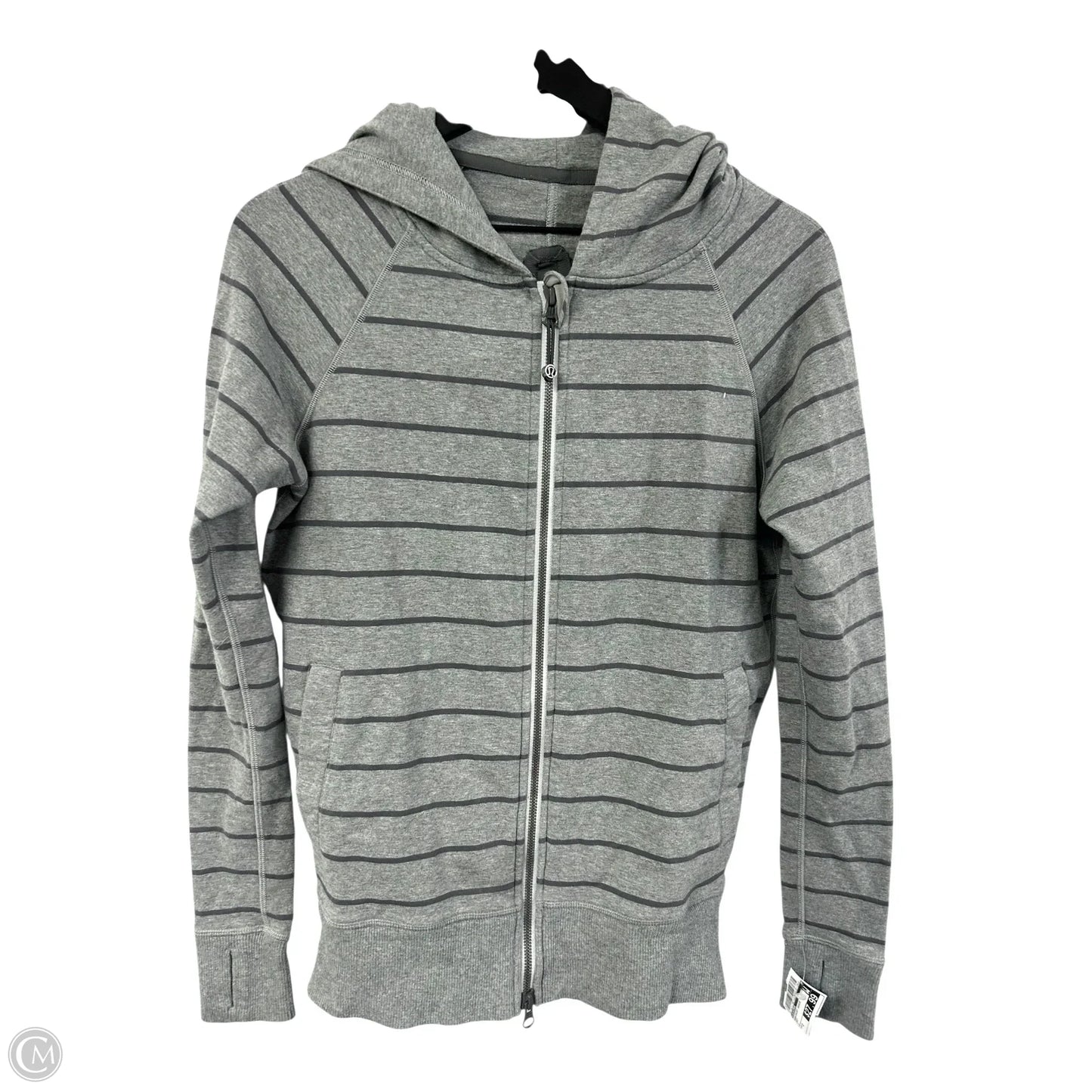 Sweatshirt Hoodie By Lululemon In Grey, Size: 2
