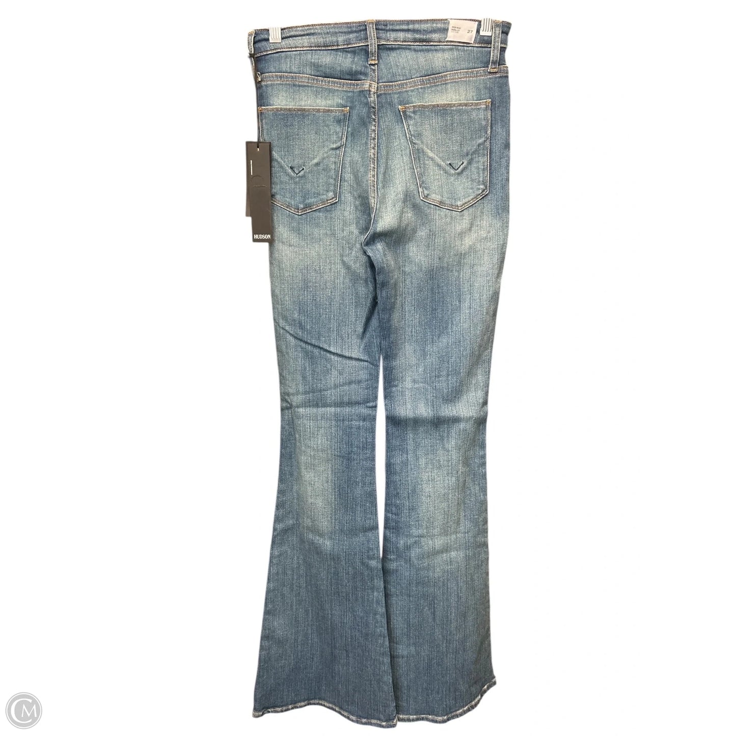 Jeans Flared By Hudson In Blue Denim, Size: 4