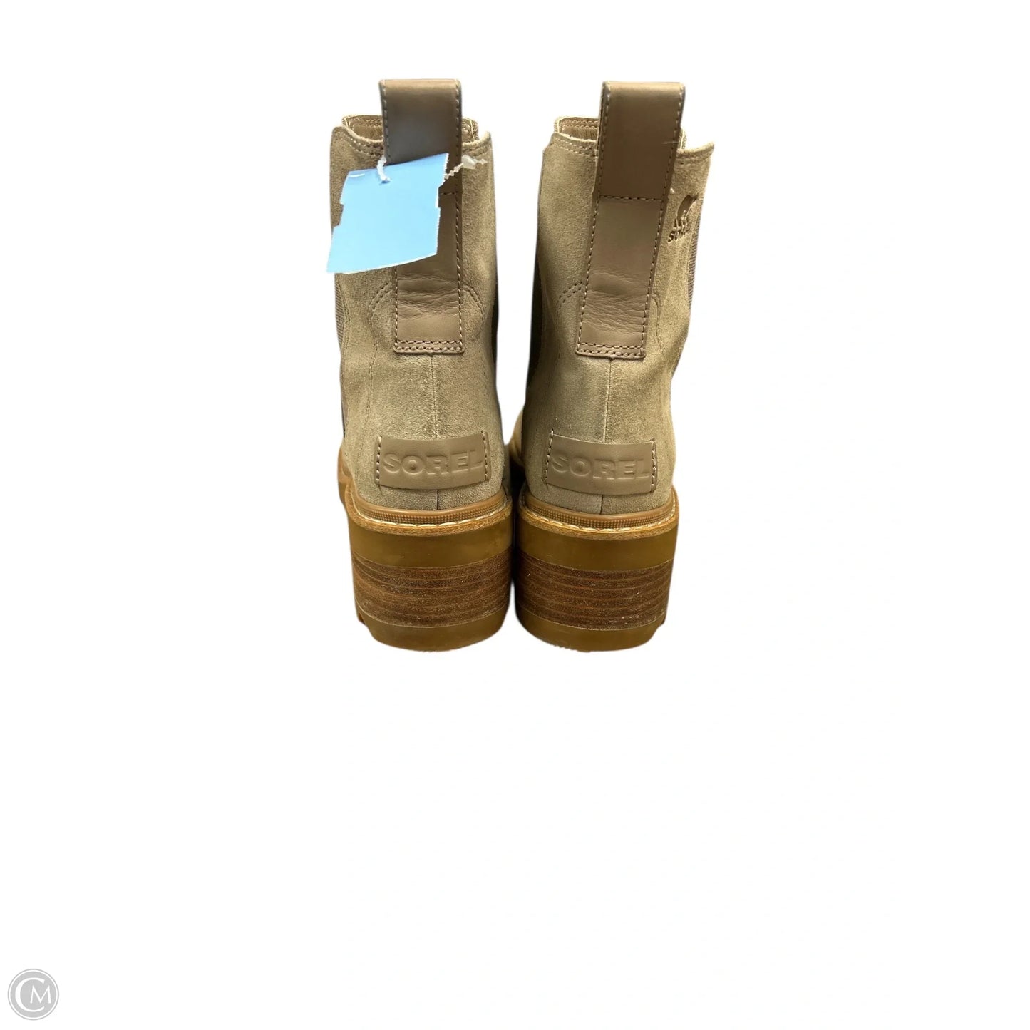 Boots Ankle Heels By Sorel In Tan, Size: 8