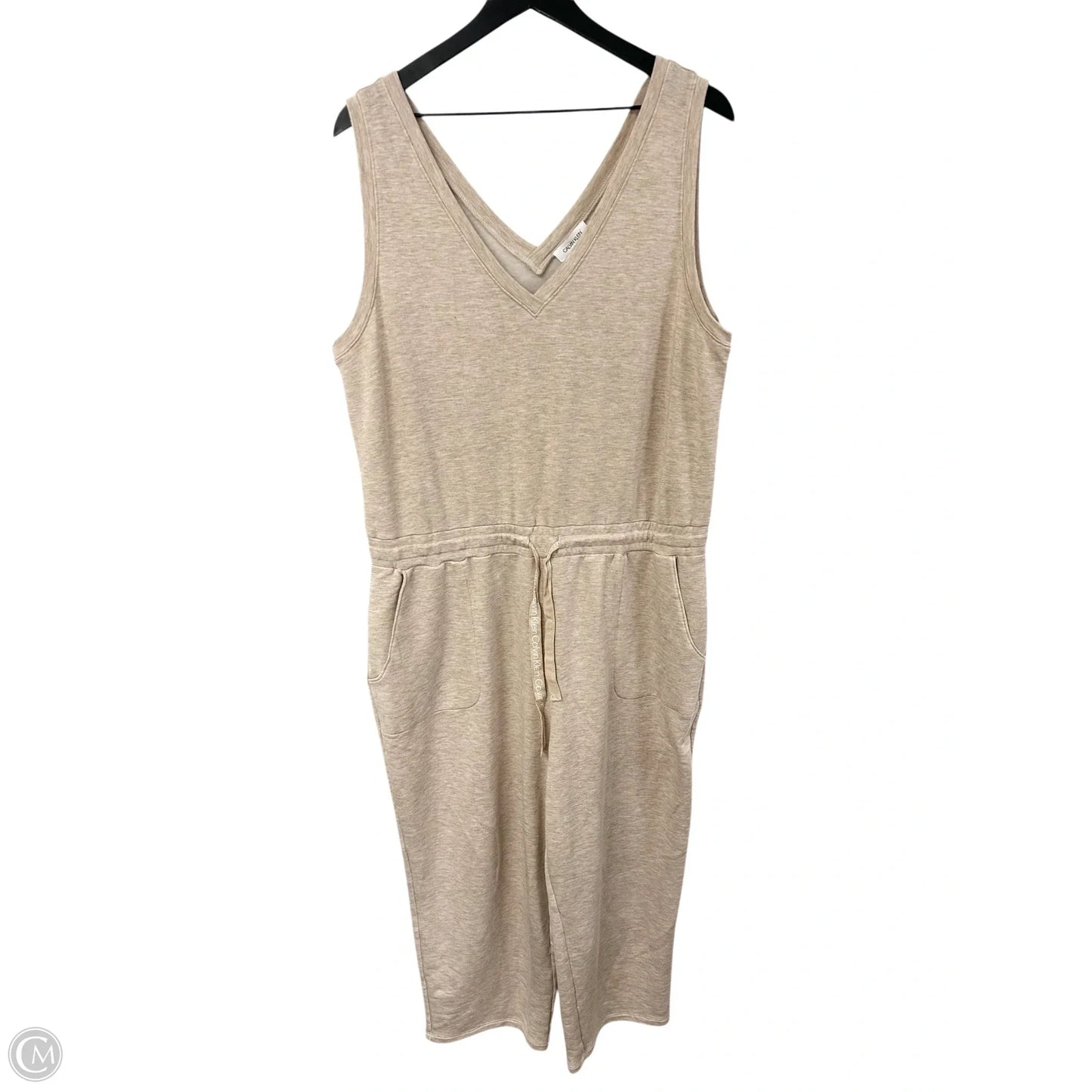 Jumpsuit By Calvin Klein In Tan, Size: Xl