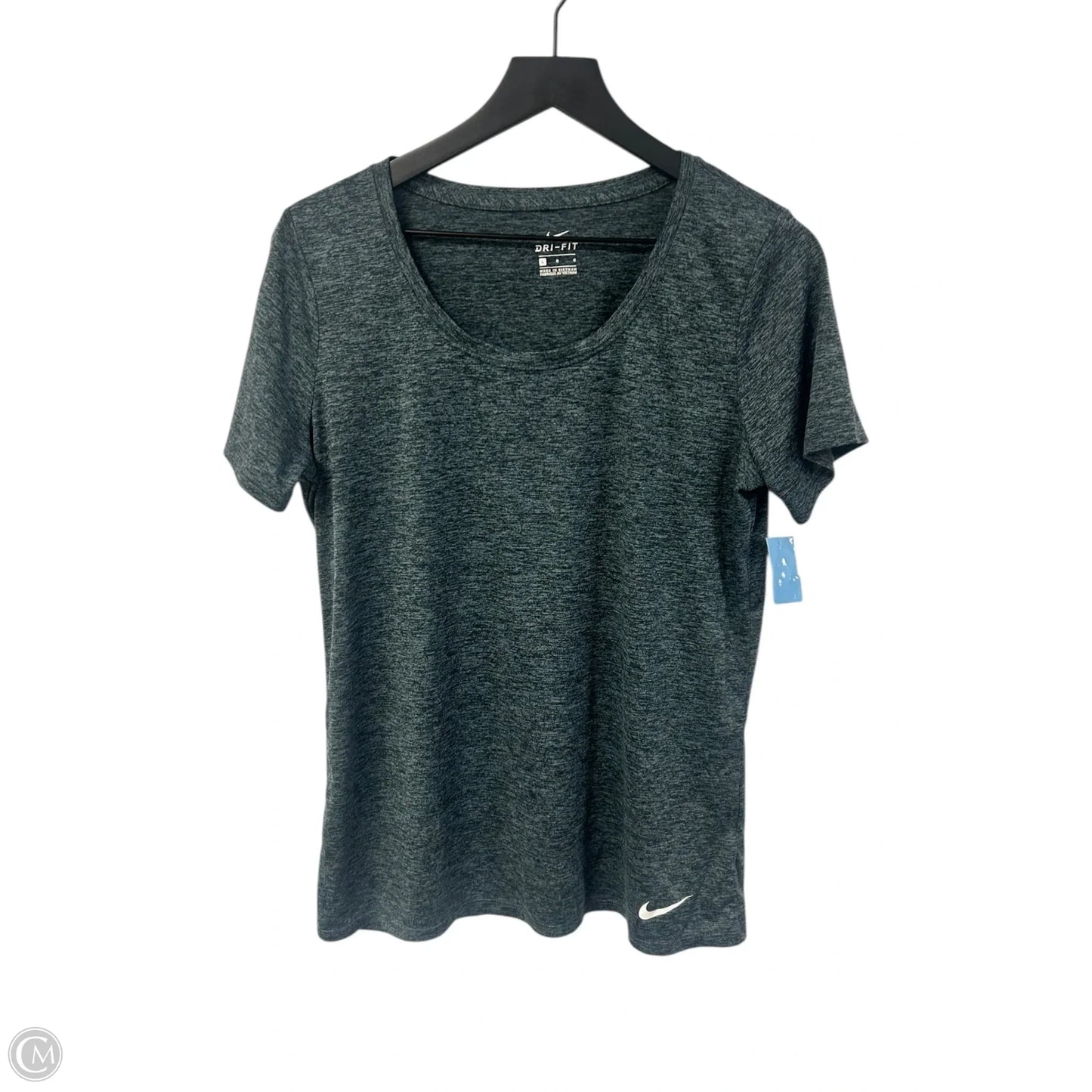 Athletic Top Short Sleeve By Nike Apparel In Grey, Size: L