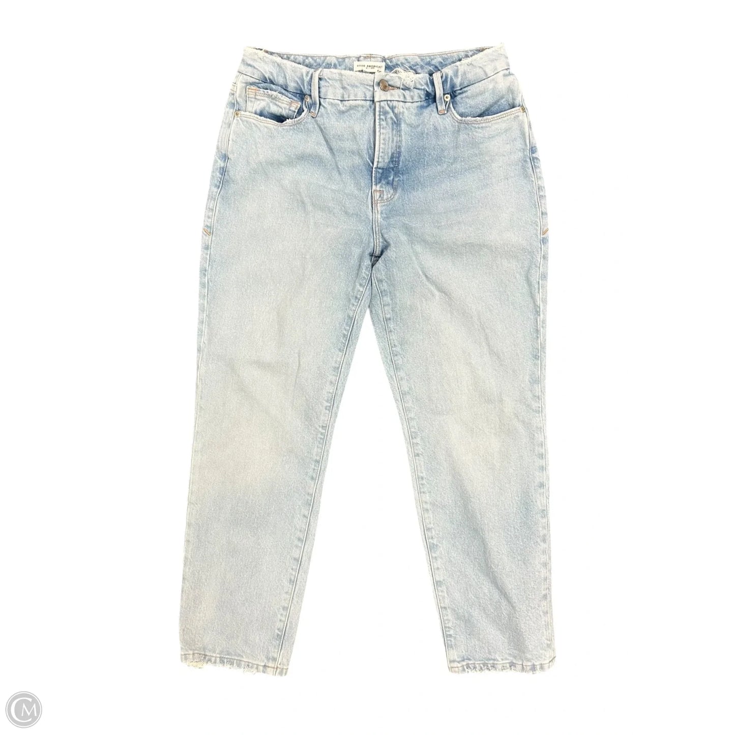 Jeans Straight By Good American In Blue Denim, Size: 2