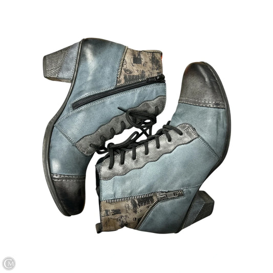 Boots Ankle Heels By Spring Step In Blue, Size: 8.5