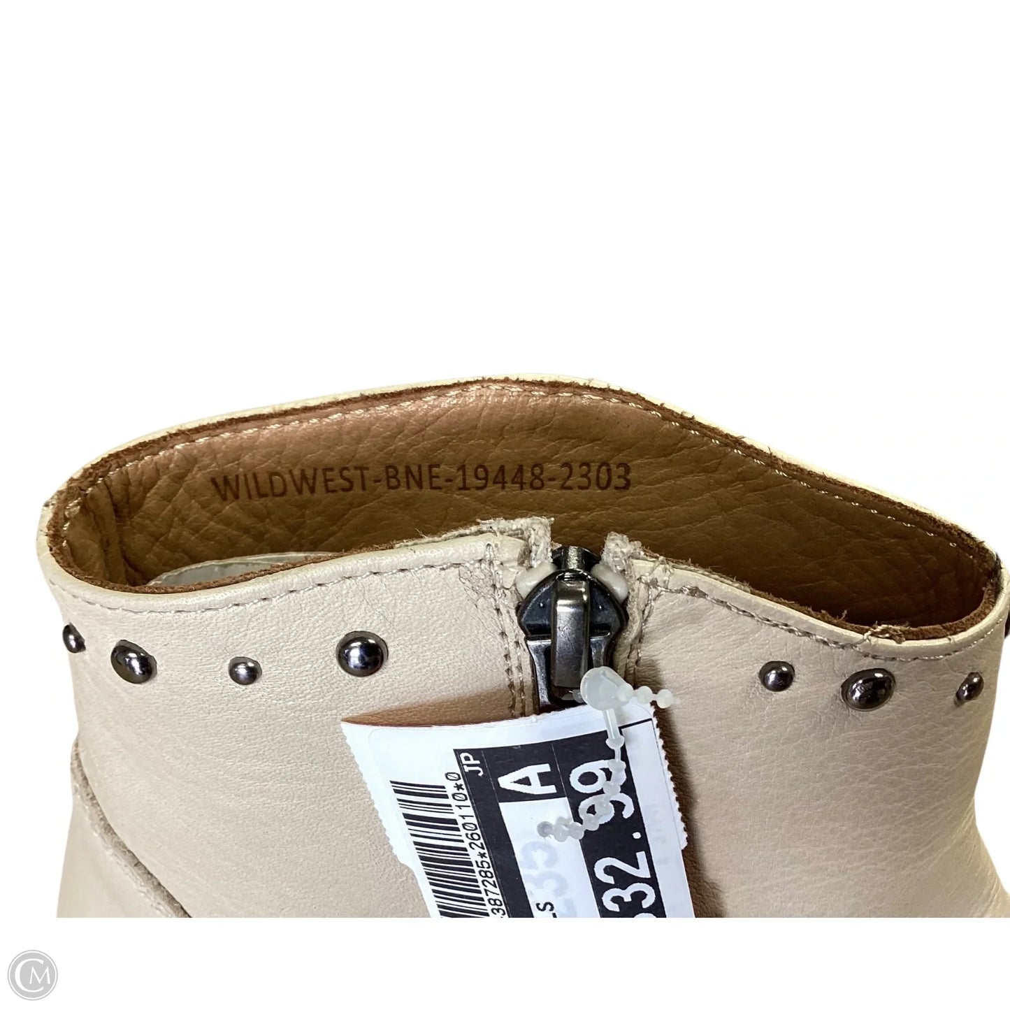 Boots Ankle Heels By Spring Step In Cream, Size: 8.5