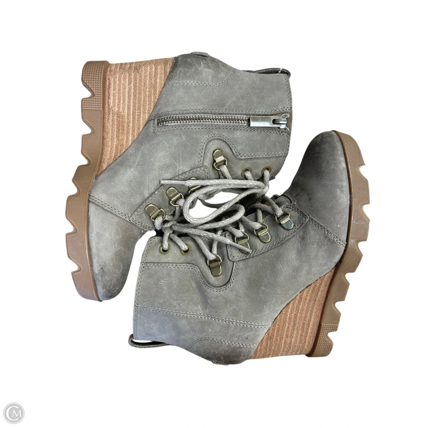 Boots Ankle Heels By Sorel In Tan, Size: 7