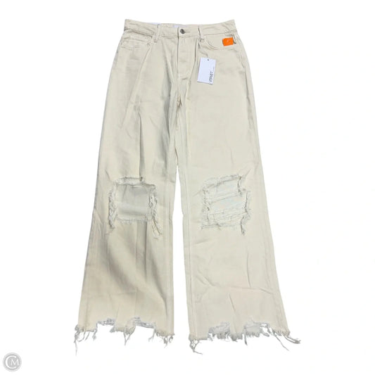 Jeans Straight By Vervet In Yellow Denim, Size: 6