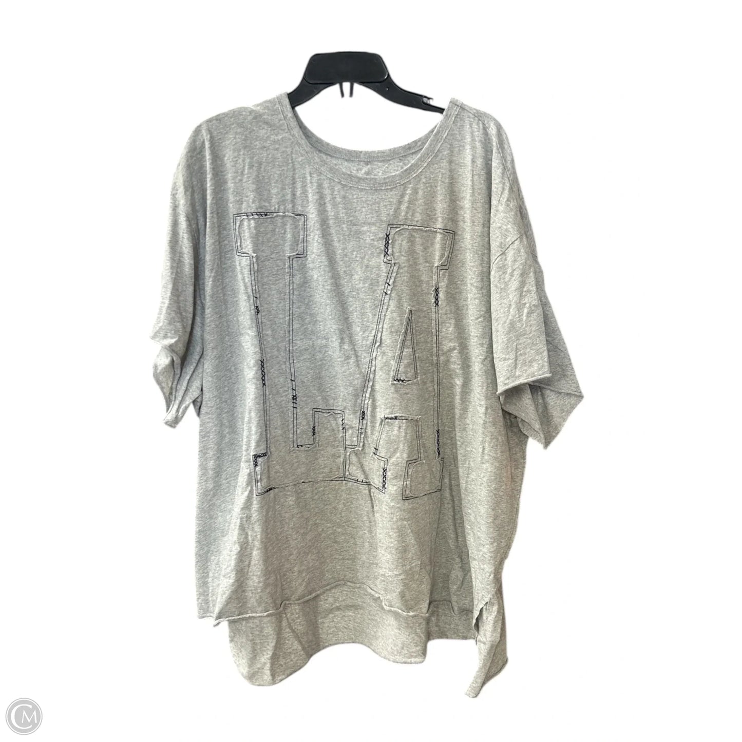 Top Short Sleeve By Torrid In Grey, Size: 4x