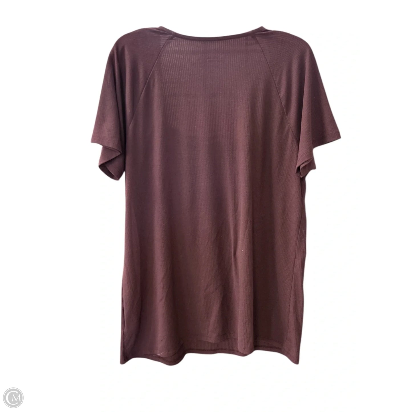 Top Short Sleeve By Torrid In Maroon, Size: 3x