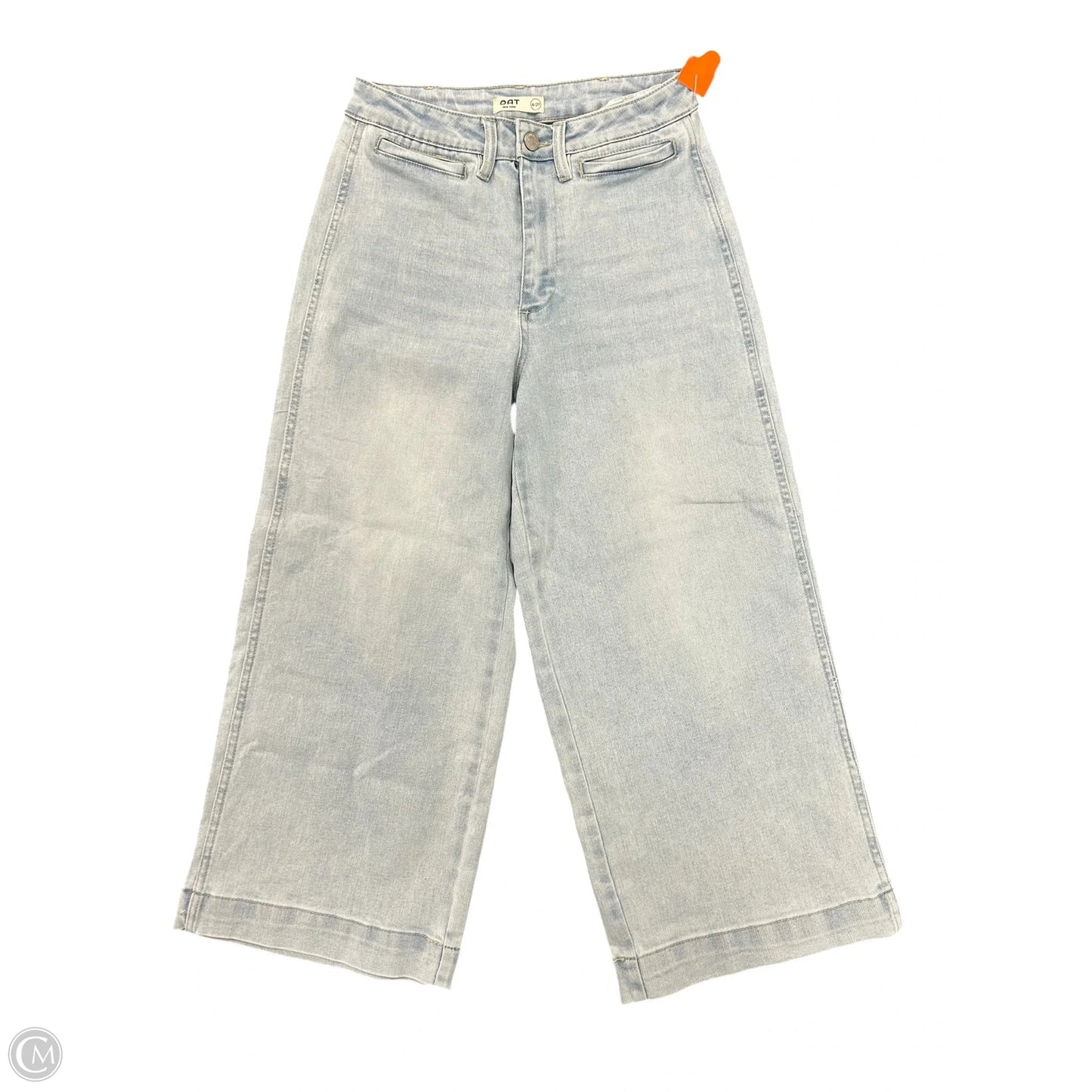 Jeans Cropped By Oat In Blue Denim, Size: 4