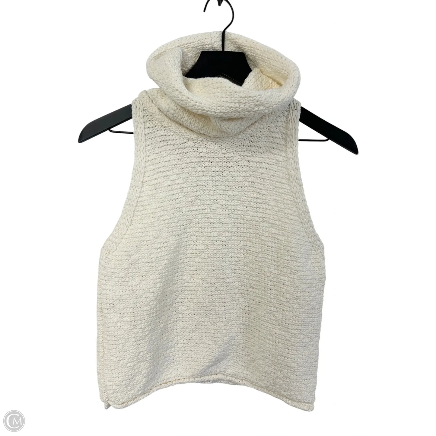 Sweater Short Sleeve By By Together In Cream, Size: S