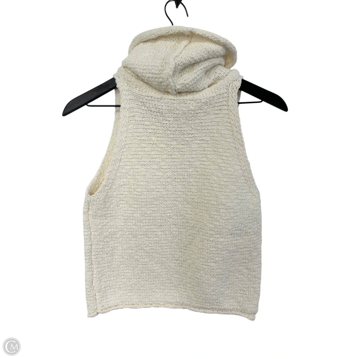 Sweater Short Sleeve By By Together In Cream, Size: S