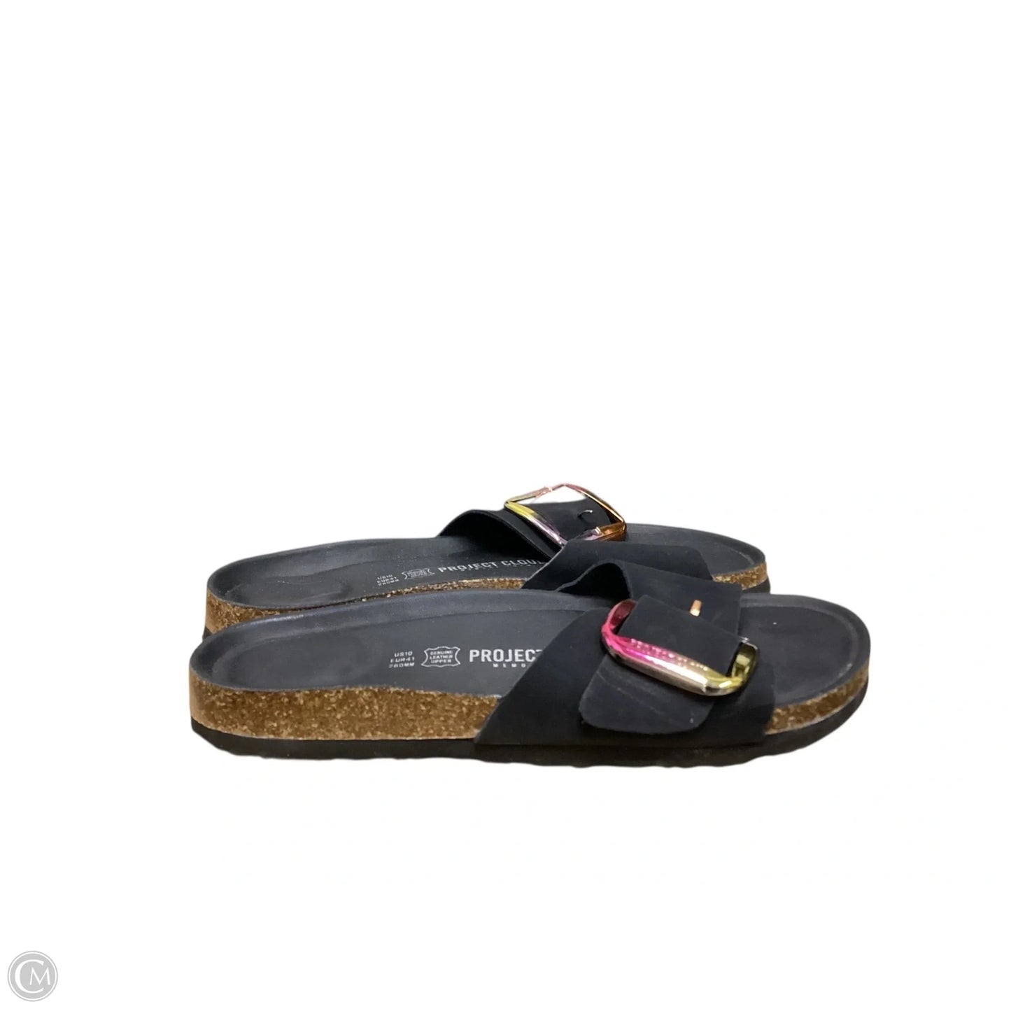 Sandals Flats By Cmc In Black, Size: 10