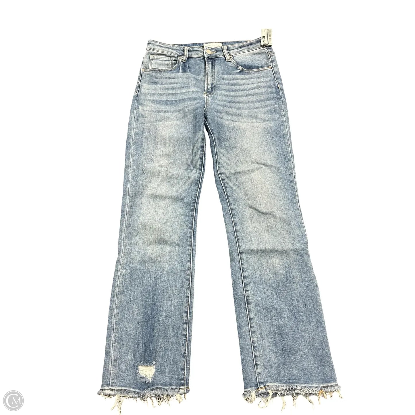 Jeans Straight By Risen In Blue Denim, Size: 8