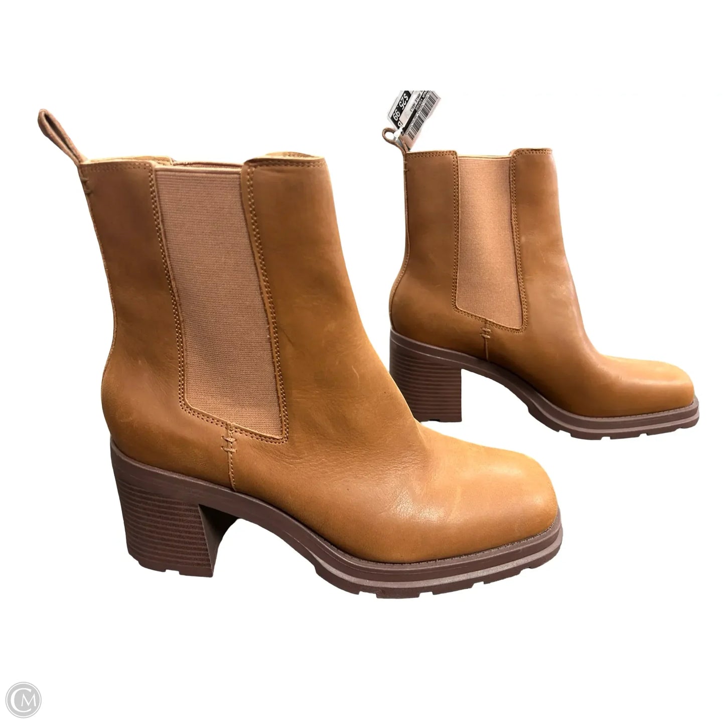 Boots Ankle Heels By Crown Vintage In Brown, Size: 10