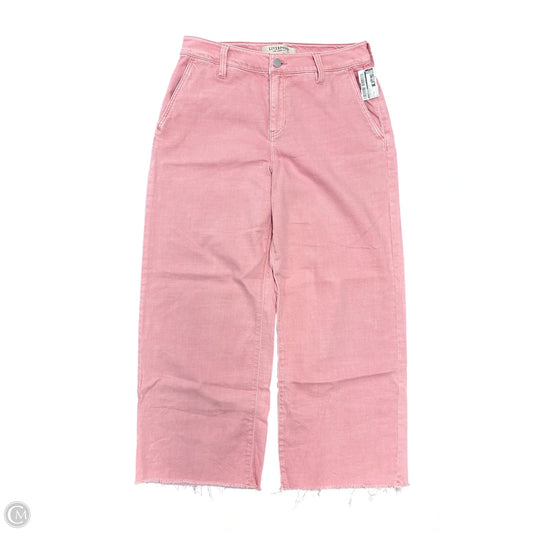 Jeans Wide Leg By Liverpool In Pink Denim, Size: 4