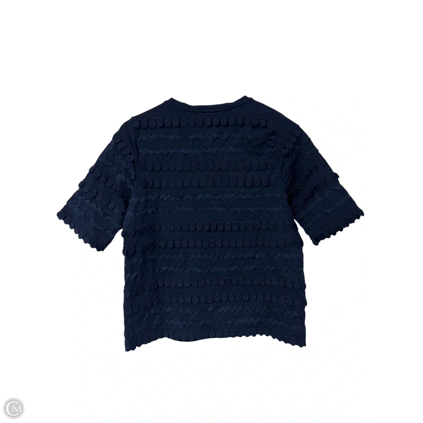 Top Short Sleeve By Chicos In Navy, Size: S