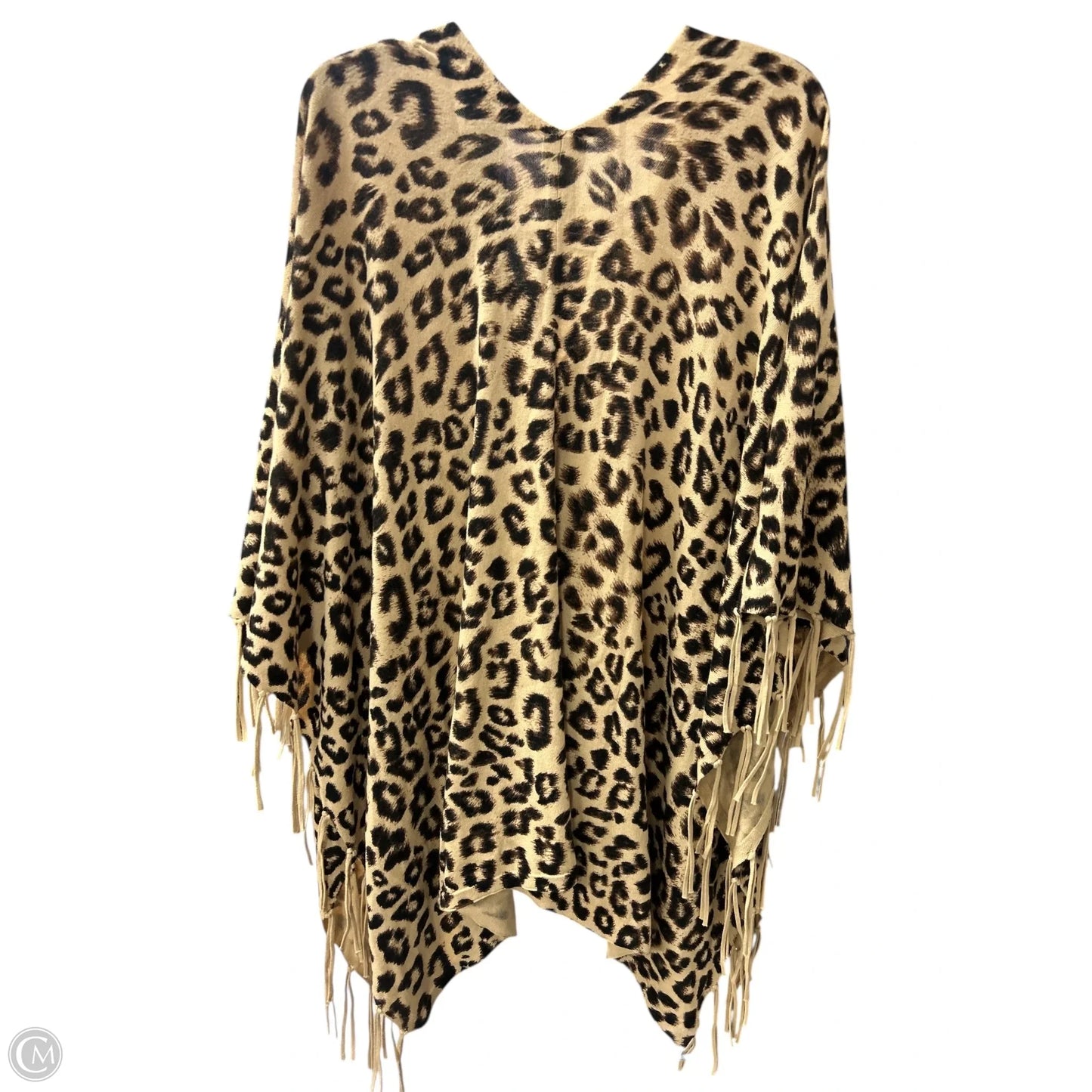 Sweater By Chicos In Animal Print, Size: Osfm