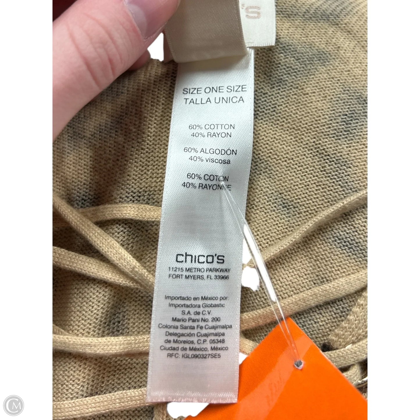 Sweater By Chicos In Animal Print, Size: Osfm