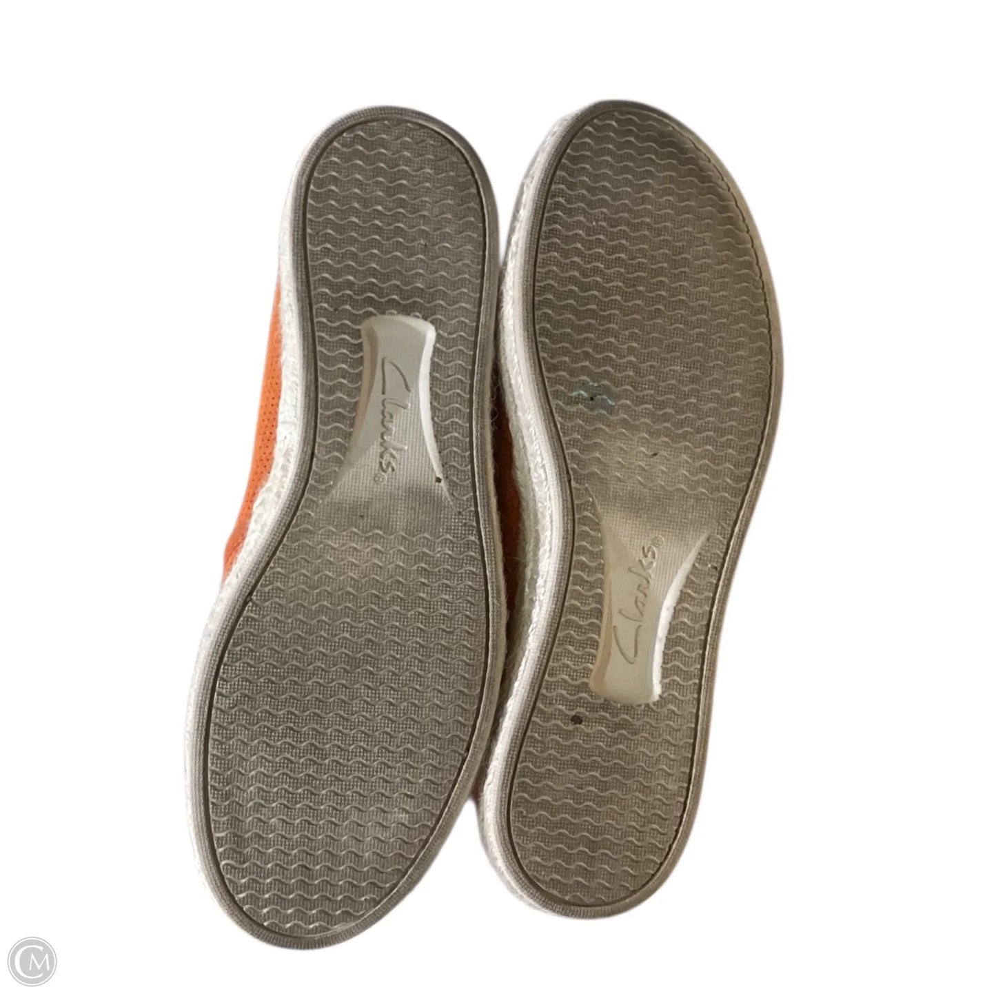 Shoes Flats By Clarks In Orange, Size: 8.5