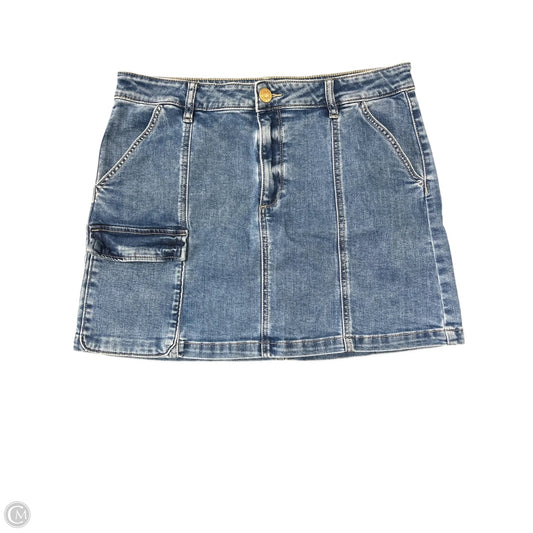 Skirt Mini & Short By Kut In Blue Denim, Size: 12