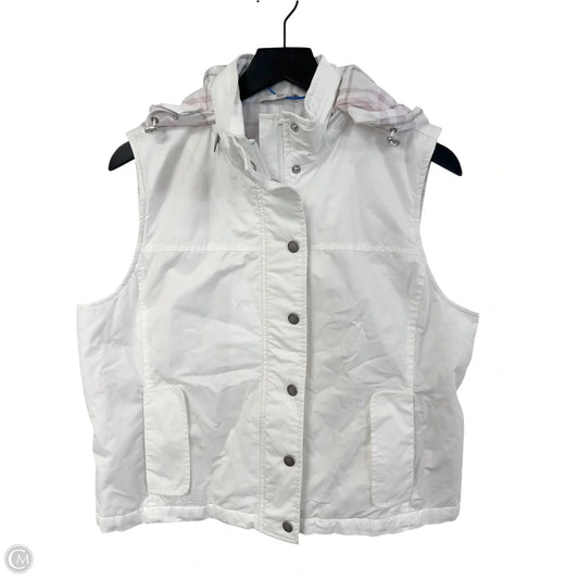 Vest Luxury Designer By Burberry In White, Size: 14