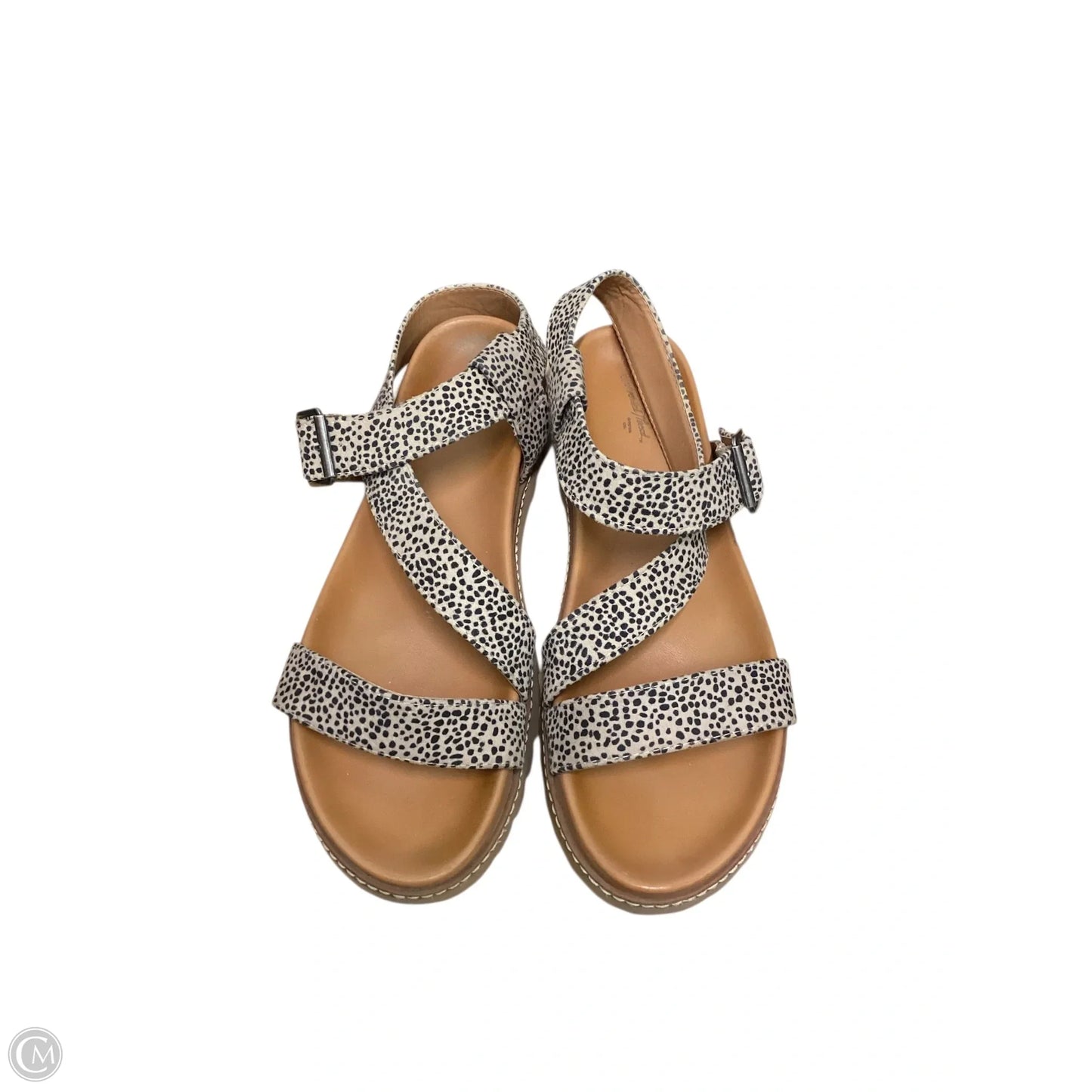 Sandals Heels Platform By Universal Thread In Animal Print, Size: 10